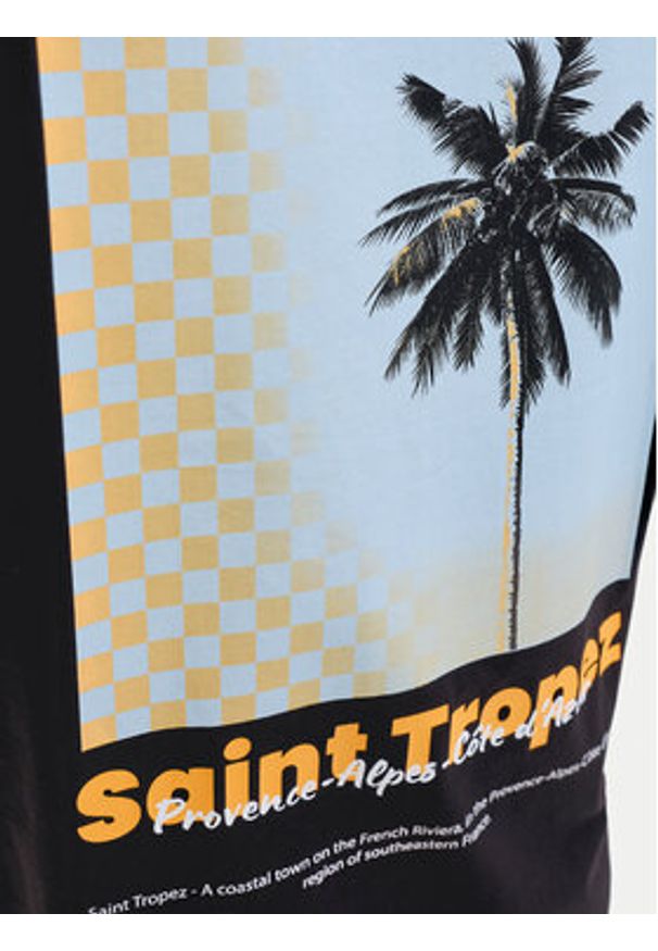 Jack & Jones T-Shirt City Photoprint 12288353 Czarny Regular Fit. Kolor: czarny. Materiał: bawełna