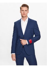 Hugo Garnitur Arti 50490975 Granatowy Extra Slim Fit. Kolor: niebieski. Materiał: wełna, wiskoza #2