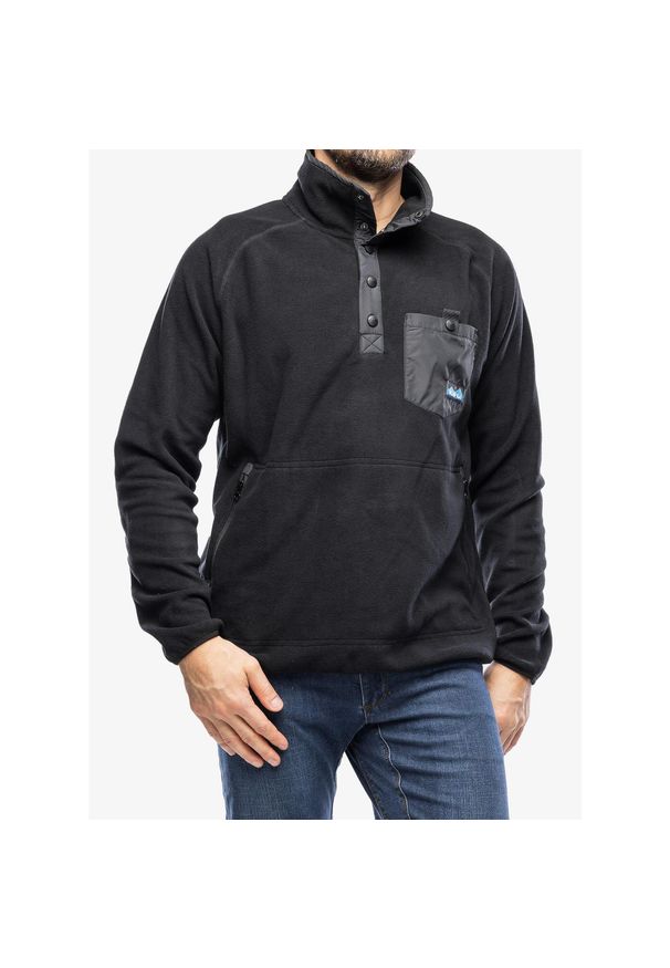 KAVU - Bluza polarowa męska Kavu Teannaway. Kolor: czarny. Materiał: polar