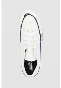 Converse Tenisówki damskie kolor kremowy. Nosek buta: okrągły. Zapięcie: sznurówki. Kolor: beżowy. Materiał: włókno, guma #2