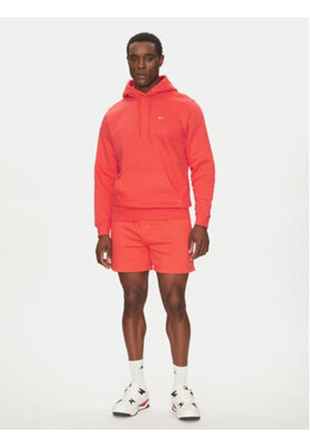 Tommy Jeans Szorty sportowe Flag Beach DM0DM21931 Pomarańczowy Regular Fit. Kolor: pomarańczowy. Materiał: bawełna. Styl: sportowy