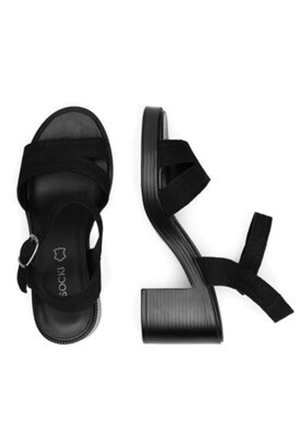 Lasocki Sandały RST-KSENIA-02 Czarny. Kolor: czarny. Materiał: skóra