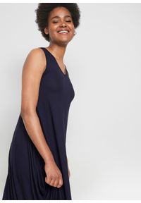 bonprix - Sukienka z dżerseju, bardzo szeroka. Kolor: czarny. Materiał: jersey. Długość: maxi #3