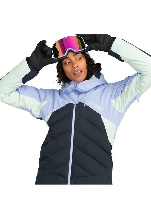 Roxy - Kurtka snowboardowa damska ROXY Luna Frost. Kolor: fioletowy. Sport: snowboard