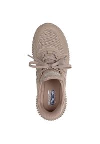 skechers - Adidasy Skechers Bobs Geo Lite - Divine Pace, Kobiety. Kolor: brązowy. Materiał: materiał. Sport: fitness