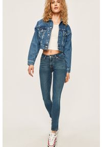 Pepe Jeans - Kurtka jeansowa Volt. Okazja: na co dzień. Typ kołnierza: bez kaptura. Kolor: niebieski. Materiał: bawełna, materiał, denim. Styl: casual #2