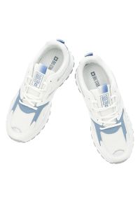 Big-Star - Białe Sneakersy Big Star Sportowe Obuwie Damskie. Okazja: na spacer, na co dzień. Zapięcie: sznurówki. Kolor: biały. Materiał: materiał, syntetyk. Szerokość cholewki: normalna. Sport: turystyka piesza #5