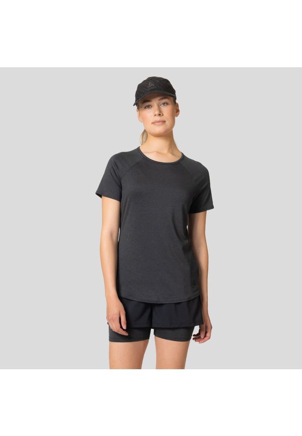 Koszulka tech. damska Odlo T-shirt crew neck s/s ACTIVE 365. Kolor: szary. Sport: bieganie