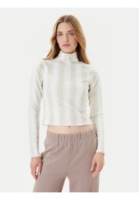Adidas - adidas Bluza Half-Zip Graphic Football JW3642 Écru Regular Fit. Materiał: syntetyk