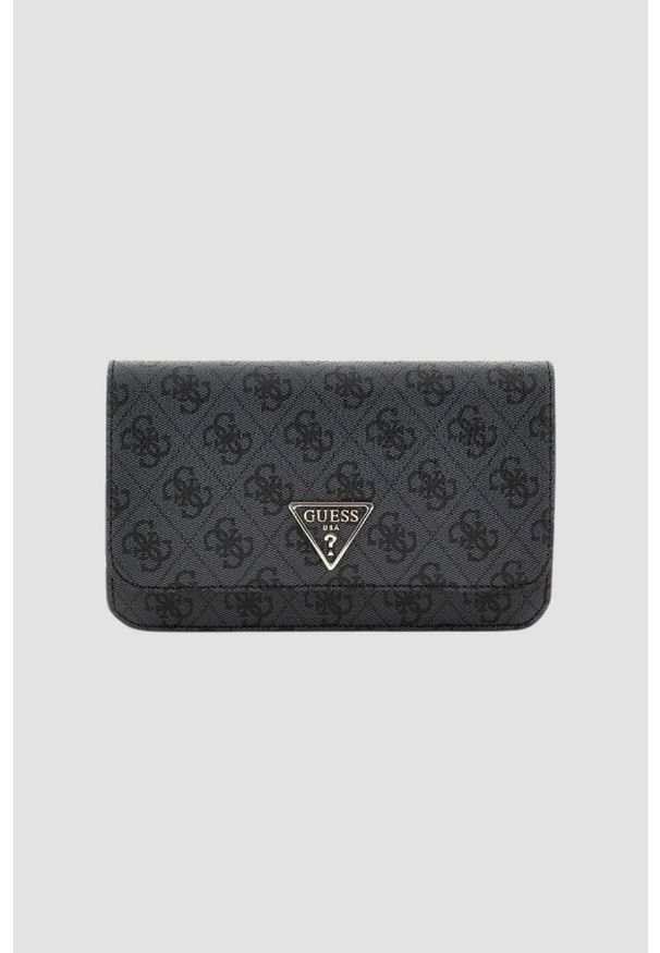 Guess - GUESS Czarna mała torebka-portfel Noelle Mini. Kolor: czarny. Rozmiar: małe