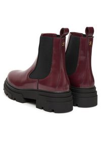 TOMMY HILFIGER - Tommy Hilfiger Sztyblety Shiny FW0FW09042 Brązowy. Kolor: brązowy. Materiał: skóra #2