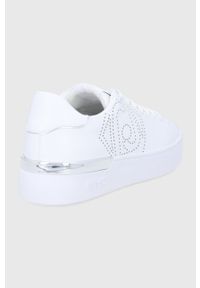 Liu Jo Buty kolor biały na platformie. Nosek buta: okrągły. Zapięcie: sznurówki. Kolor: biały. Materiał: guma. Obcas: na platformie