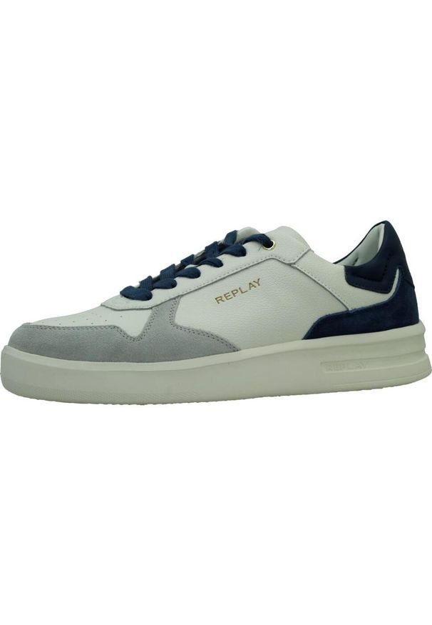 Replay - Buty REPLAY RZ4O0019L Biały. Kolor: biały. Materiał: syntetyk, tkanina, skóra. Sport: turystyka piesza