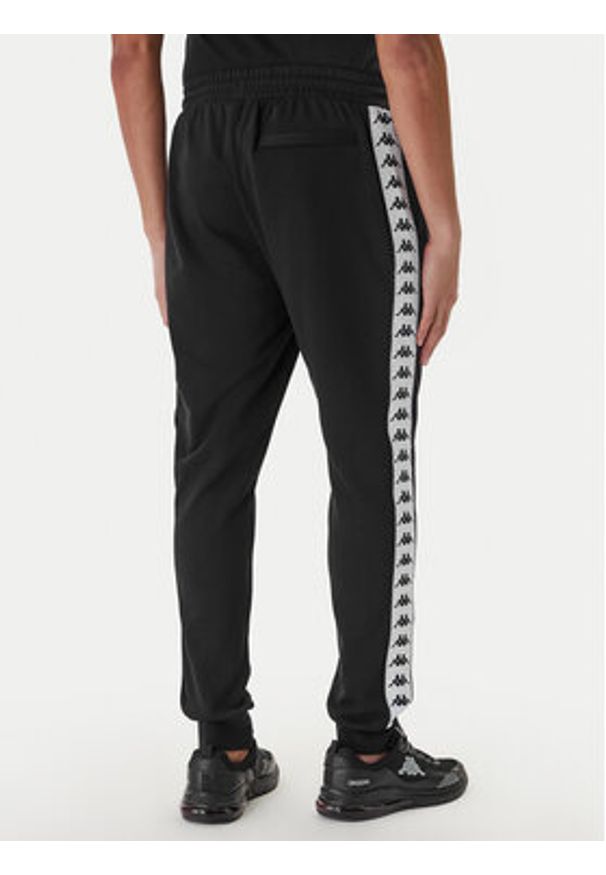 Kappa Spodnie dresowe Banda Alanz 3 321Y8FW Czarny Comfort Fit. Kolor: czarny. Materiał: bawełna