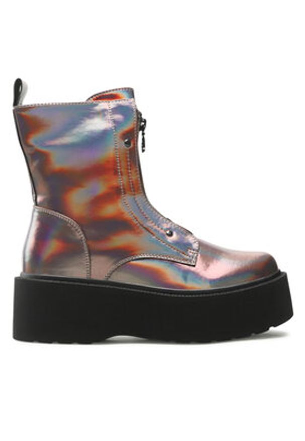 Jenny Fairy Trzewiki WS101-06 Kolorowy. Materiał: skóra. Wzór: kolorowy