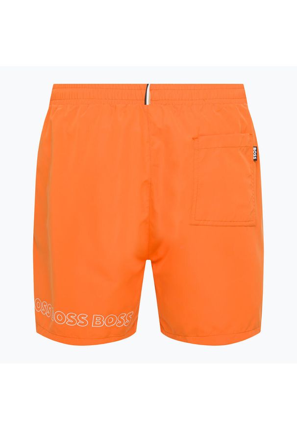 HUGO BOSS - Szorty kąpielowe męskie Hugo Boss Dolphin. Kolor: pomarańczowy