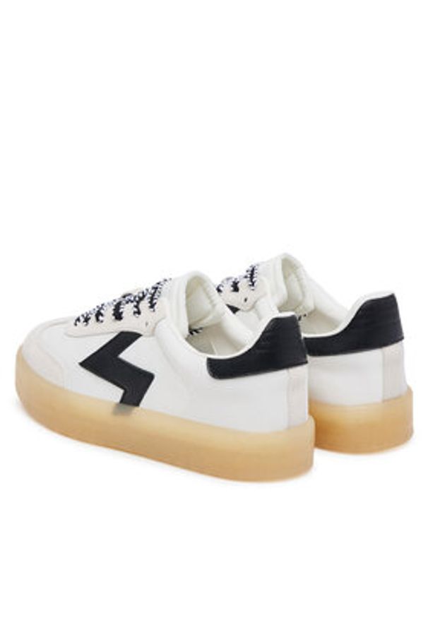 Aldo Sneakersy Retrostep 14002050 Biały. Kolor: biały. Materiał: skóra, zamsz
