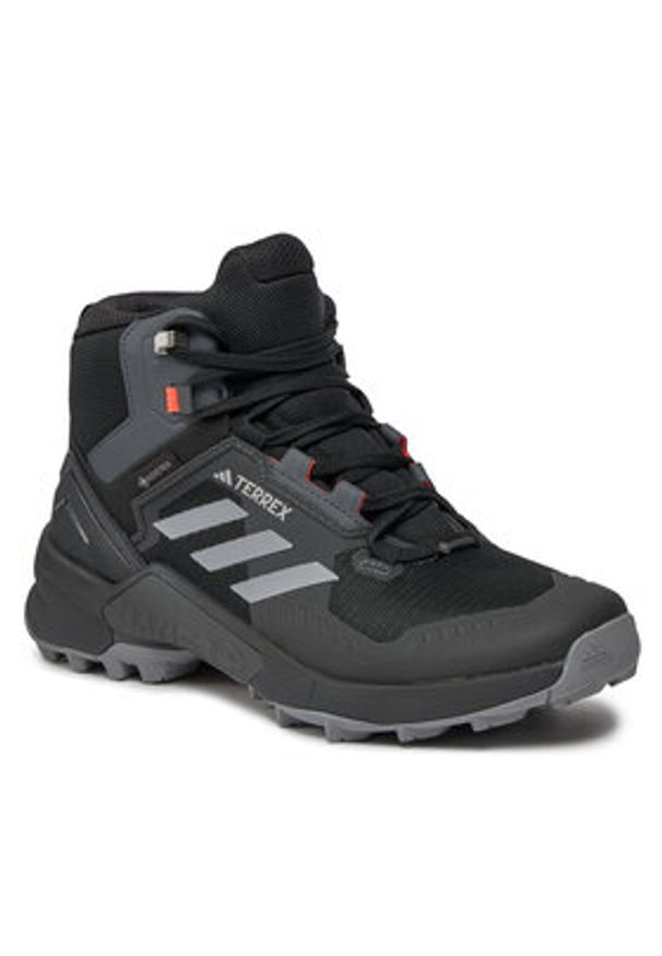 Adidas - adidas Trekkingi Terrex Swift R3 Mid GORE-TEX Hiking Shoes HR1308 Czarny. Kolor: czarny. Materiał: materiał. Technologia: Gore-Tex. Model: Adidas Terrex. Sport: turystyka piesza
