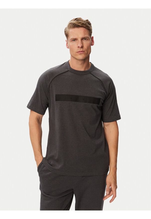 Hugo - HUGO T-Shirt 50563112 Szary ciemny Regular Fit. Kolor: szary. Materiał: bawełna