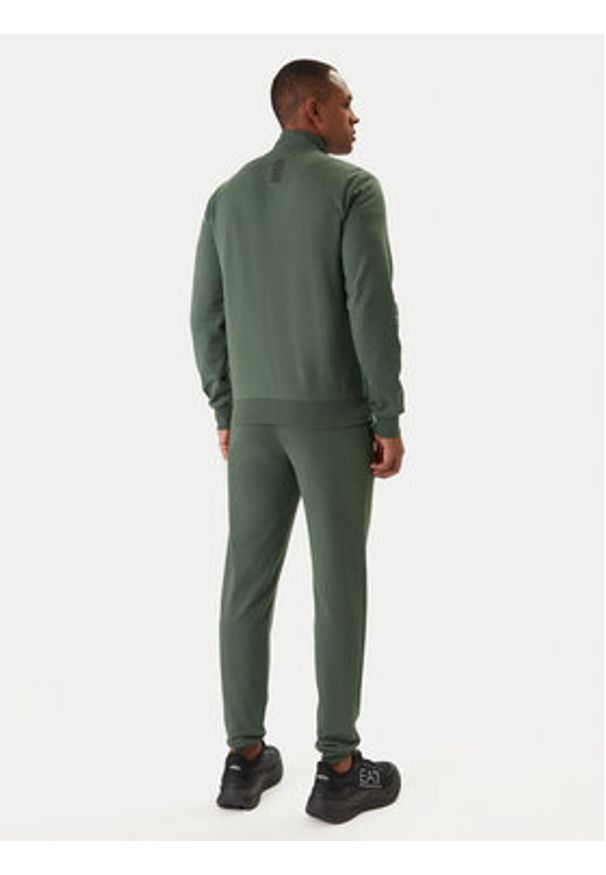 EA7 Emporio Armani Dres 8NPV60 PJVRZ Zielony Regular Fit. Kolor: zielony. Materiał: bawełna