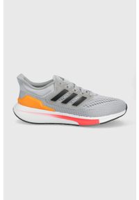 Adidas - adidas buty do biegania EQ21 Run kolor szary. Zapięcie: sznurówki. Kolor: szary. Materiał: poliester, materiał, guma. Szerokość cholewki: normalna. Sport: bieganie