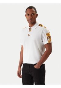 Versace Jeans Couture Polo 80GAG6R1 JS549 Biały Regular Fit. Typ kołnierza: polo. Kolor: biały. Materiał: bawełna #1