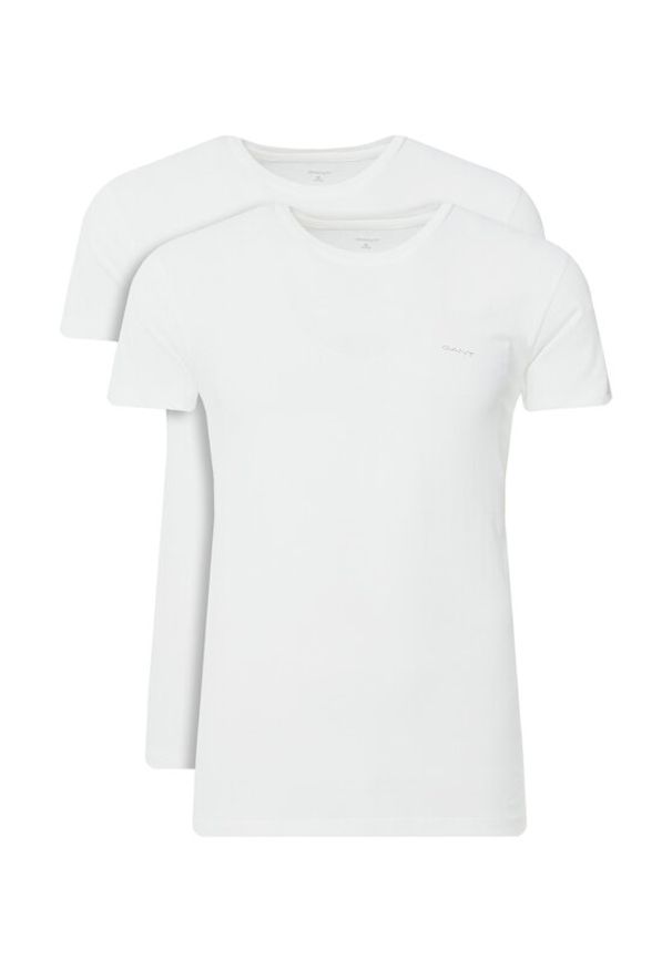 GANT - Gant Komplet 2 t-shirtów 900012008 Biały Regular Fit. Kolor: biały. Materiał: bawełna