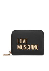 Love Moschino - Duży Portfel Damski LOVE MOSCHINO. Kolor: czarny