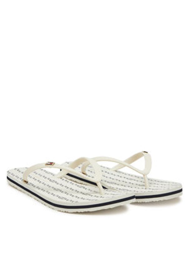 TOMMY HILFIGER - Tommy Hilfiger Japonki FW0FW08518 Biały. Kolor: biały. Materiał: syntetyk