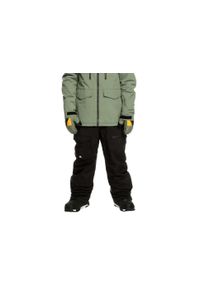 Męskie Spodnie Quiksilver Technical Snow Bib Pants. Kolor: czarny. Materiał: poliester. Sport: narciarstwo