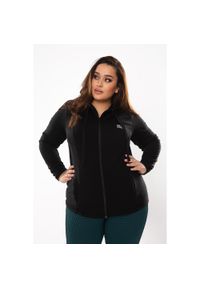 ROUGH RADICAL - Bluza fitness damska Rough Radical Universal Hoodie Plus size. Kolekcja: plus size. Kolor: czarny. Sport: fitness #1