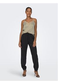 only - ONLY Top 15287104 Beżowy Regular Fit. Kolor: beżowy. Materiał: syntetyk #6
