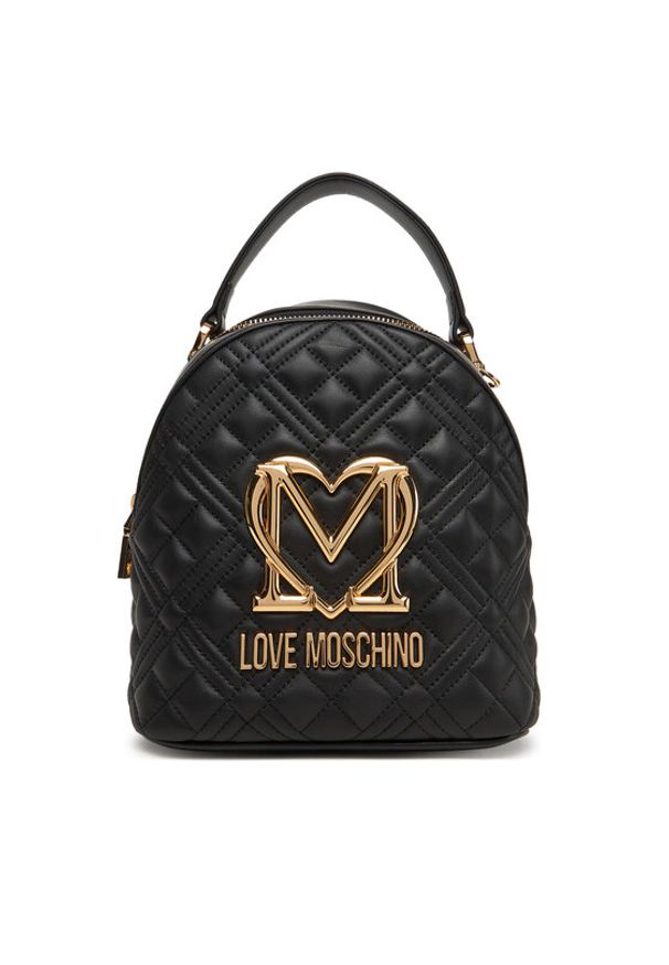 Love Moschino - LOVE MOSCHINO Plecak JC4304PP1NK1200A Czarny. Kolor: czarny. Materiał: skóra