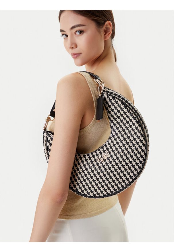 Guess Torebka Mirema HWWG96 31020 Czarny. Kolor: czarny. Materiał: skórzane