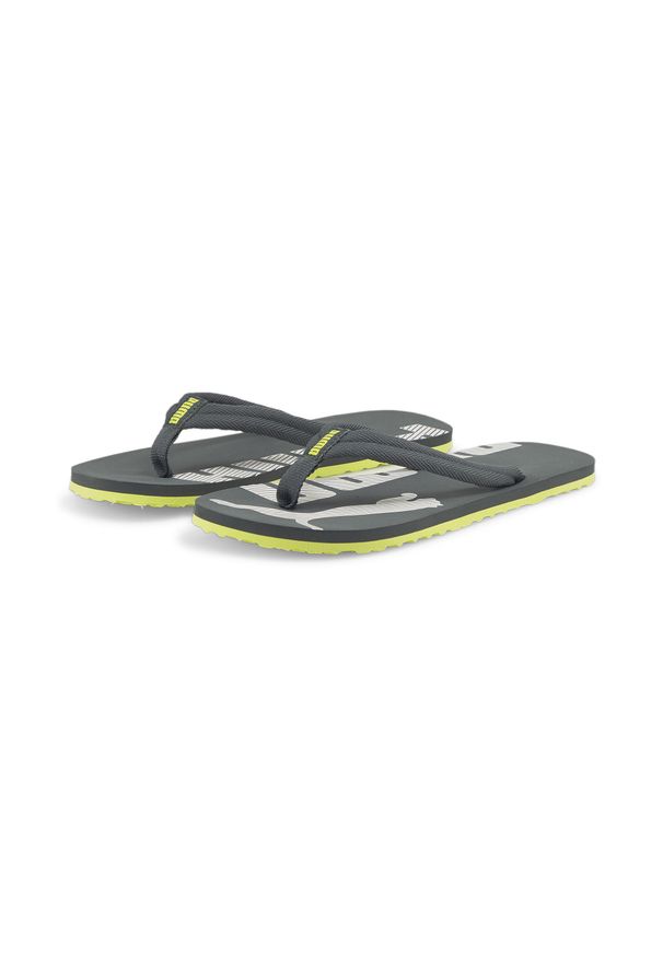 Klapki Puma Epic Flip V2 unisex. Kolor: szary, zielony, wielokolorowy. Materiał: materiał. Styl: sportowy