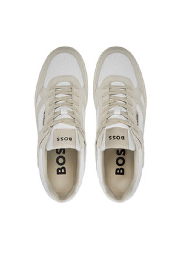 BOSS - Boss Sneakersy Baltimore Tenn Nupf 50517302 Beżowy. Kolor: beżowy. Materiał: skóra
