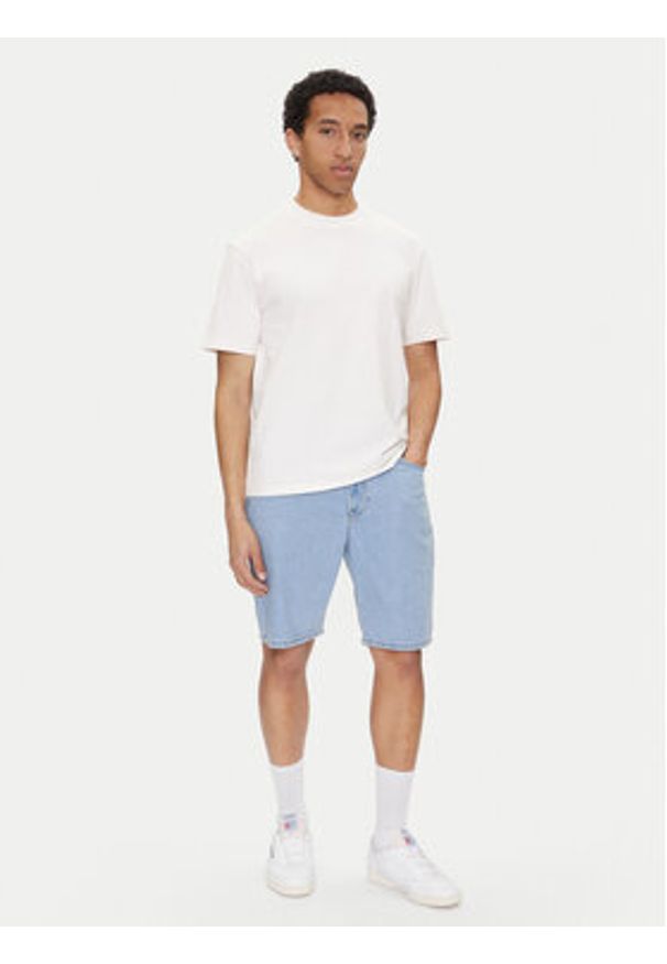 Lee Szorty jeansowe Asher 112364084 Niebieski Loose Fit. Kolor: niebieski. Materiał: bawełna