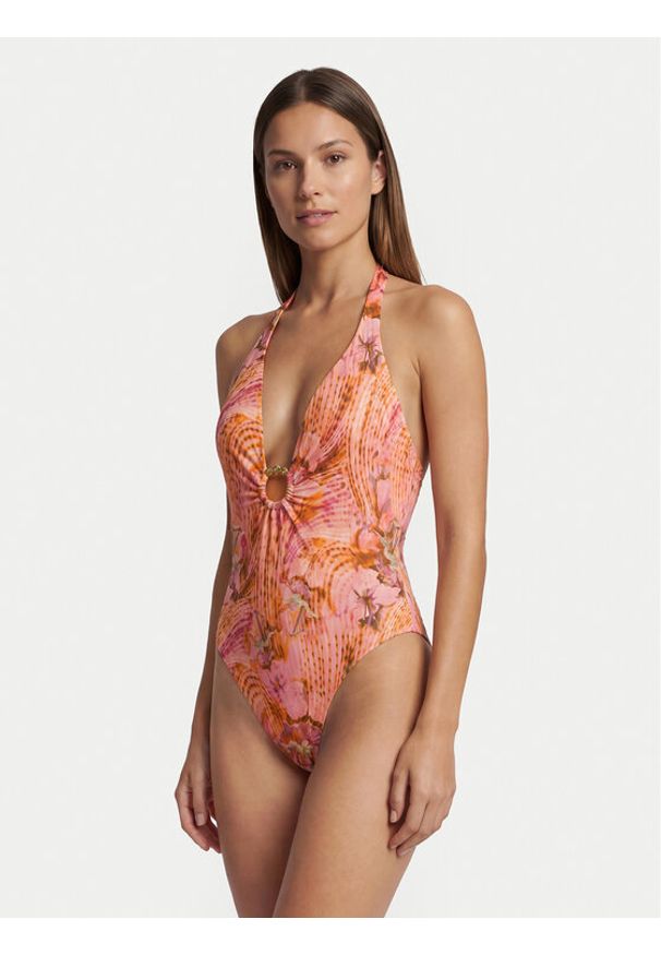 Guess Strój kąpielowy E6GJ39 MC04R Różowy. Kolor: różowy. Materiał: syntetyk