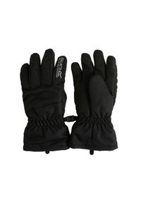 Regatta - Dziecięce rękawice Arlie wodoodporne. Kolor: czarny. Materiał: materiał. Sezon: zima. Sport: turystyka piesza #1
