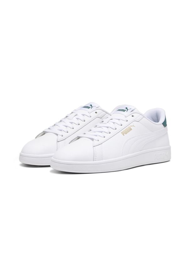 Puma - Buty do chodzenia męskie PUMA Smash 3.0 L. Kolor: żółty, biały, wielokolorowy, zielony. Sport: turystyka piesza