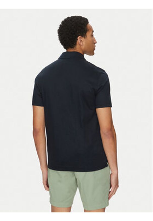 BOSS Polo H-Paras 50537954 Granatowy Regular Fit. Typ kołnierza: polo. Kolor: niebieski. Materiał: bawełna, syntetyk