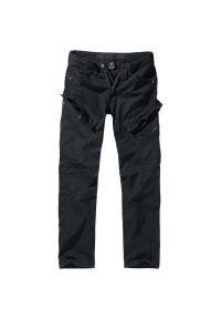 Spodnie bushcraft męskie Brandit Slim Fit Adven Czarne. Kolor: czarny. Sport: outdoor