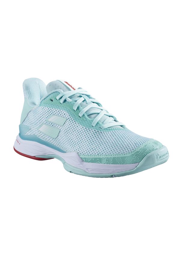 Buty do tenisa damskie Babolat Jet Tere All Court. Kolor: biały, wielokolorowy, niebieski. Sport: tenis