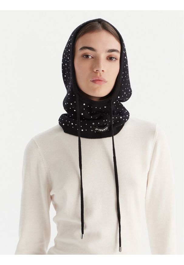 Pinko - PINKO Balaklawa 106005 A2YY Z99 Czarny. Kolor: czarny. Materiał: wełna