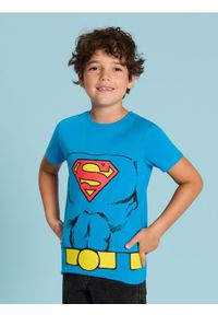 Sinsay - Koszulka SUPERMAN - niebieski. Kolor: niebieski. Długość rękawa: krótki rękaw. Długość: krótkie. Wzór: motyw z bajki #1