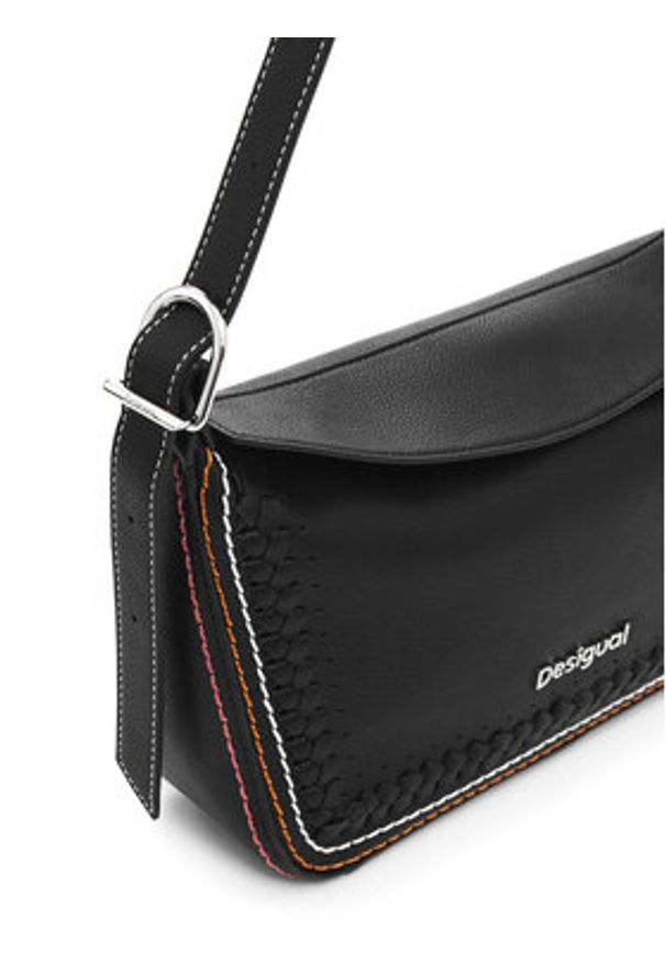 Desigual Torebka 25SAXP52 Czarny. Kolor: czarny. Materiał: skórzane