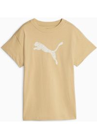 Koszulka Damska Puma Sable Duin XL - Wygoda i Styl. Kolor: beżowy. Materiał: bawełna. Sport: piłka nożna