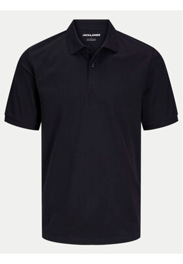 Jack & Jones Polo Kane 12270150 Czarny Regular Fit. Typ kołnierza: polo. Kolor: czarny. Materiał: bawełna, syntetyk