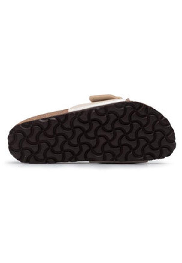 Birkenstock Klapki Madrid Big Buckle 1015279 Beżowy. Kolor: beżowy. Materiał: skóra