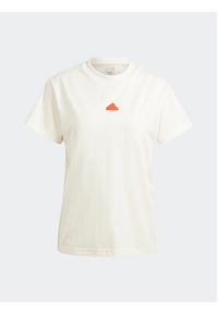 Adidas - adidas T-Shirt Embroidered IS4287 Biały Regular Fit. Kolor: biały. Materiał: bawełna #5